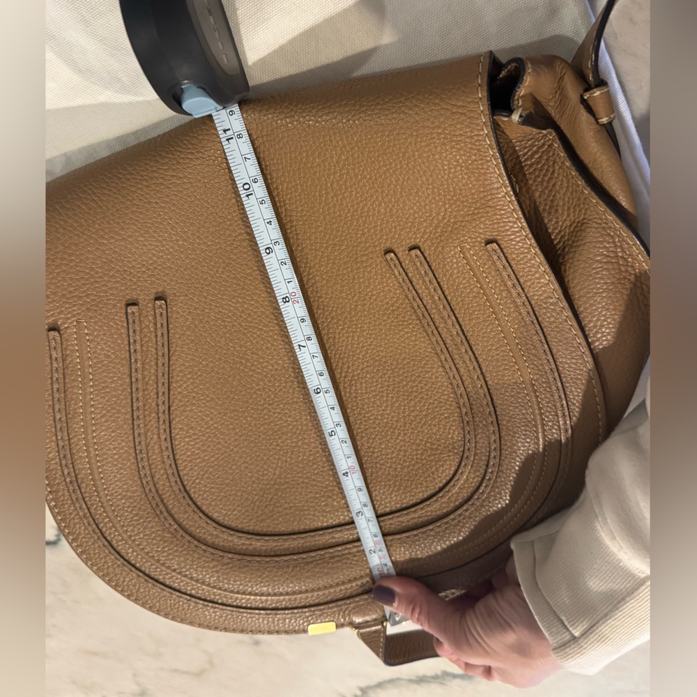 Authentic Chloe Marcie Tan Saddle Bag. - Picture 14 of 16